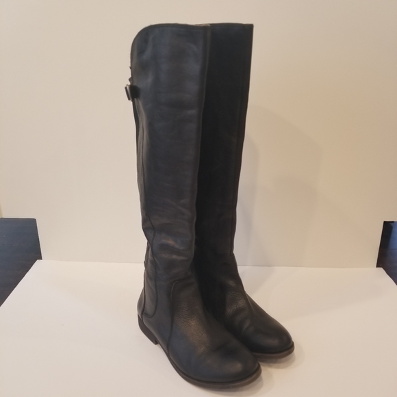 Lucky Brand Shoes - Lucky Brand Knee Height Black Leather Boot Size 7.5